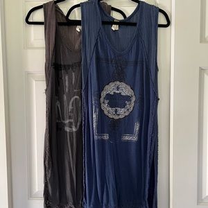 Bundle of 2 We The Free hi-low maxi dresses.